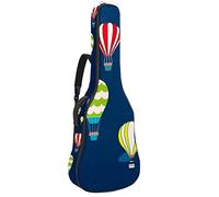 Borsa per chitarra impermeabile con cerniera morbida zaino per chitarra, chitarra acustica e classica folk chitarra elettrica Hot Air Balloon In The Sky