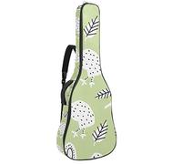 Borsa per chitarra impermeabile con cerniera morbida zaino per chitarra, chitarra acustica e classica folk chitarra elettrica Kiwi Bird verde
