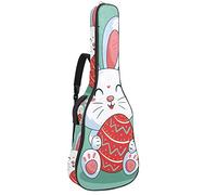 Borsa per chitarra impermeabile con cerniera morbida zaino per chitarra, chitarra acustica e classica folk chitarra elettrica Happy-Easter-Day-Background-con-carino-coniglietto