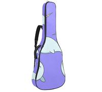 Borsa per chitarra impermeabile con cerniera morbida zaino per chitarra, chitarra acustica e classica folk chitarra elettrica carina balena unicorno