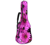Borsa per chitarra impermeabile con cerniera morbida zaino per chitarra, chitarra acustica e classica folk chitarra elettrica Daisy Garden Bloom