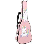 Borsa per chitarra impermeabile con cerniera morbida zaino per chitarra, chitarra acustica e classica folk chitarra elettrica Lovely Unicorn Collection