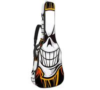 Borsa per chitarra impermeabile con cerniera morbida zaino per chitarra, chitarra acustica e classica folk chitarra elettrica Cool Skull Skeleton Pirati