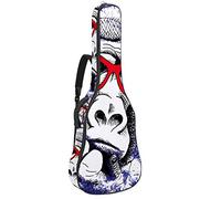 Borsa per chitarra impermeabile con cerniera morbida zaino per chitarra, chitarra acustica e classica folk borsa per chitarra elettrica scimmia viola