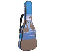 Borsa per chitarra impermeabile con cerniera morbida zaino per chitarra, chitarra acustica e classica folk chitarra elettrica sabbia spiaggia nuvole cielo tramonto mare