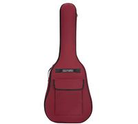 Borsa per chitarra per chitarra da 40/41 pollici 600d Oxford Borsa regolabile Custodia impermeabile per chitarra morbida con manico a tracolla Custodia per chitarra acustica rosso scuro di grande capa
