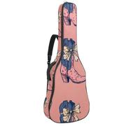 Borsa per chitarra stile retrò con cappelli da cowboy, collezione western, imbottita, con tasche per tracolla regolabili, Multicolore 10., 42.9x16.9x4.7 in, Zaino casual