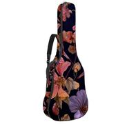 Borsa per chitarra stile retrò con cappelli da cowboy, collezione western, imbottita, con tasche per tracolla regolabili, Multicolore 08, 42.9x16.9x4.7 in, Zaino casual