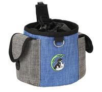 Borsa per Cibo per Cani, Borsa Addestramento Cane, Cane Snack Borsa, Borsa per Alimenti per Cani, Porta Sacchi Cibo Cane, Cintura Regolabile, Premi Cane Porta Sacchi Cibo Cane, 18x11x14cm, (blu)