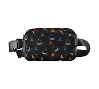 Borsa per cintura da donna, pacchetti di fanny per donna | Pacchetto cintura regolabile con strisce riflettenti | Borsa per cintura versatile alla per la scuola all'aperto palestra casual, D, se