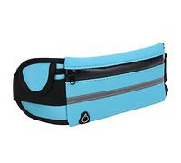 Borsa per cintura in giro per la cintura unisex sacca per cintura sportiva di grande capacità impermeabile riflettente per il tessuto per immersioni da viaggio in bicicletta da (Blu)
