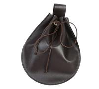 Borsa per cintura in similpelle medievale, stile retrò, stile medievale, portatile, per costumi rinascimentali, LARP, marrone, taglia unica, Bellezza di massa