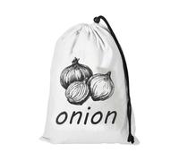 Borsa per cipolle, in tela, per patate, cipolle, aglio, grande, riutilizzabile, con cerniera laterale, lavabile, organizer da cucina per dispensa, generi alimentari e frutta, B, Refer to description