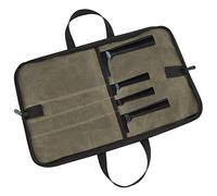 Borsa per coltelli (4 scanalature), astuccio per coltelli da cuoco in tela cerata borsa da trasporto per coltelli per uomini e donne verde