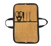 Borsa per coltelli da chef | Borsa da viaggio per utensili da cucina con scomparti, borsa portatile in tela cerata per coltelli, utensili da cucina, da trasporto per campeggio e viaggi, cachi
