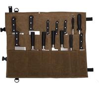 Borsa per coltelli da cucina, borsa arrotolabile, borsa per coltelli da cucina, tasca per coltelli con 14 scomparti, tasche per coltelli per cuochi, borsa per coltelli, coltello da cucina, valigetta