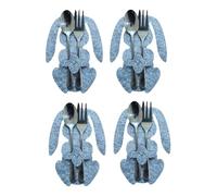 Borsa per coltelli e forcine, portavoce con lavastoviglie con il controller, organizer per utensili in coniglio, borsa per posate in un coniglio