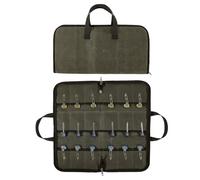 Borsa per coltelli, valigetta per coltelli, tasche, coltelli, vetrina, portapenne, custodia arrotolabile, con 18 slot, supporto per coltello pieghevole per la collezione, organizer per coltelli da