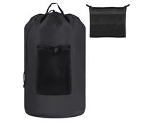 Borsa per come zaino - cestino portatile con cinghie e chiusura a strappo del cordoncino | Cesto per dormitori, appartamenti, clisteri, viaggi, studenti, escursioni