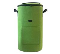Borsa per compost di grande capacità per rifiuti da giardino e cucina, in tessuto non tessuto, con fermentazione probiotica per migliorare il processo di compostaggio (verde)