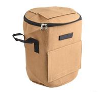 Borsa per compostaggio sostenibile in tessuto non tessuto per una facile gestione dei detriti del cortile e degli scarti di cucina (colore cammello)