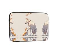 Borsa per computer con motivo Dog's loyalty da 17 pollici, borsa portatile per computer, adatta per viaggi di lavoro e pendolarismo