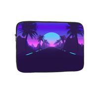 Borsa per computer da 15 pollici con motivo autostradale a tarda notte, borsa portatile per computer, adatta per viaggi di lavoro e pendolarismo