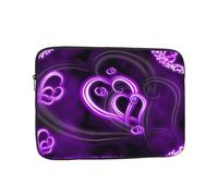 Borsa per computer da 17 pollici con motivo amore viola, borsa portatile per computer, adatta per viaggi d'affari e pendolarismo