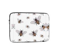 Borsa per computer da 25,4 cm con motivo api divertenti, borsa portatile per computer, adatta per viaggi di lavoro e pendolarismo