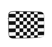 Borsa per computer da 25,4 cm, con motivo bandiera a scacchi, adatta per viaggi d'affari e pendolarismo