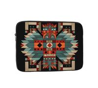 Borsa per computer da 30,5 cm con fantasia simmetrica di totem, borsa portatile per computer, adatta per viaggi d'affari e pendolarismo