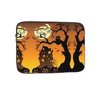 Borsa per computer da 30,5 cm con motivo a testa di gufo e albero nero, borsa portatile per computer, adatta per viaggi d'affari e pendolarismo