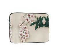 Borsa per computer da 30,5 cm con motivo orchidea, borsa portatile per computer, adatta per viaggi di lavoro e pendolarismo