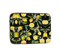 Borsa per computer da 33 cm, con motivo giallo limone, borsa portatile per computer, adatta per viaggi d'affari e pendolarismo