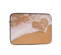 Borsa per computer da 38,1 cm, con motivo a cuore e spiaggia, adatta per viaggi d'affari e pendolarismo