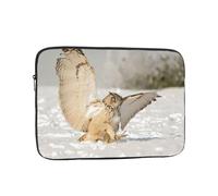 Borsa per computer da 38,1 cm con motivo gufo volante, borsa portatile per computer, adatta per viaggi d'affari e pendolarismo