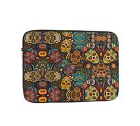 Borsa per computer da 43,2 cm, con motivo teschio di zucchero, borsa portatile per computer, adatta per viaggi d'affari e pendolarismo