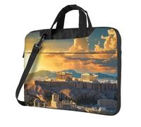 Borsa per computer portatile, borsa a tracolla con paesaggio urbano dell'Acropoli da 14 pollici