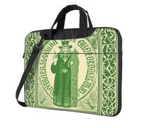 Borsa per computer portatile, borsa a tracolla per il giorno di San Patrizio irlandese, borsa a tracolla per computer, nero, 14 inch