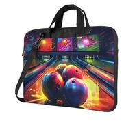 Borsa per computer portatile, borsa da bowling, borsa a tracolla con tracolla, borsa per computer da 13 pollici