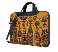 Borsa per computer portatile, borsa da trasporto creativa cultura africana, borsa a tracolla con tracolla borsa per computer da 13 pollici