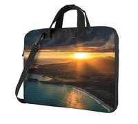 Borsa per computer portatile, borsa da trasporto Sunrise Over Hawaii, borsa a tracolla con tracolla, borsa per computer da 14 pollici