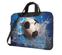 Borsa per computer portatile, borsa per il trasporto di palloni da calcio, borsa a tracolla con tracolla, borsa per computer da 13 pollici