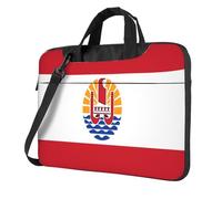 Borsa per computer portatile con bandiera della Polinesia francese, 15,6 pollici, borsa per computer imbottita, per donne e uomini
