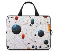 Borsa per computer portatile con stampa fisica ultra sottile, leggera e impermeabile, in neoprene resistente, con cinghia da polso