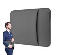 Borsa per computer portatile, con tasca laterale, grande capacità | borsa da viaggio per laptop, in acciaio , con cerniera, supporto per notebook per donne e uomini