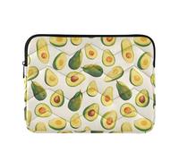 Borsa per computer portatile da 13-14 pollici, concise borse per computer con cerniera per viaggi di lavoro, divertente avocado