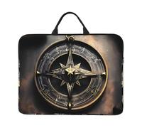 Borsa per computer portatile da 14 pollici con design magico con rune norrene con fodera antiurto e design portatile, adatta per l'uso quotidiano e aziendale.