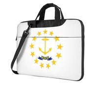 Borsa per computer portatile da 15,6 pollici con motivo bandiera dello stato del Rhode Island, leggera e facile da trasportare per viaggi di lavoro, lavoro e studio