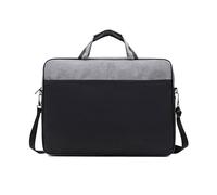 Borsa per computer portatile in nylon da 15,6/17 pollici, per uomini e donne, protegge il tuo computer portatile e accessori, documenti, collezione di archiviazione, Nero , One Size